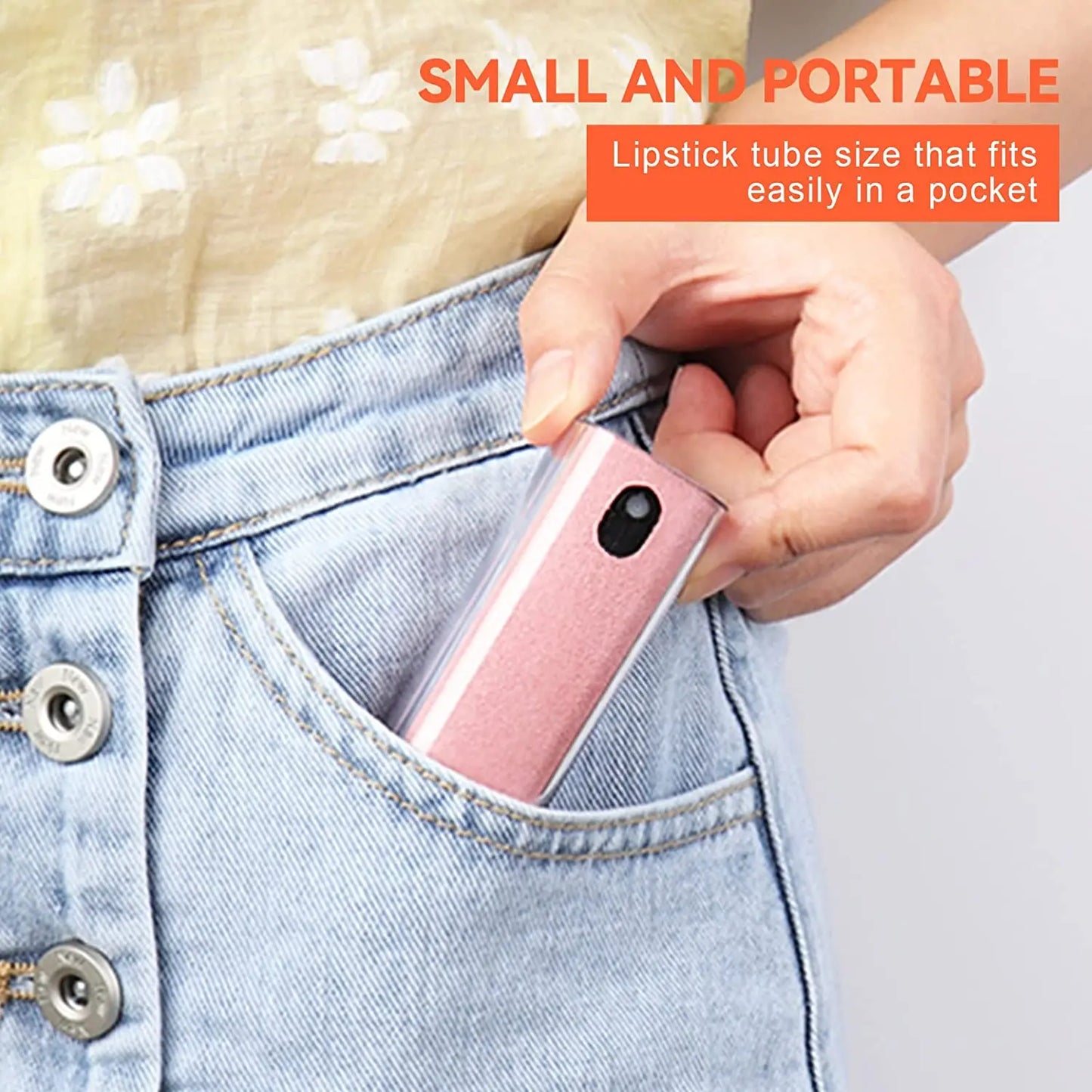 2-in-1 Screen Cleaning Spray with Microfiber Cloth for Mobile Phones, Tablets, and PCs